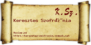 Keresztes Szofrónia névjegykártya
